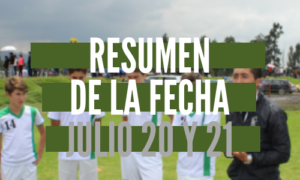 Resumen de la fecha Julio 20 y 21